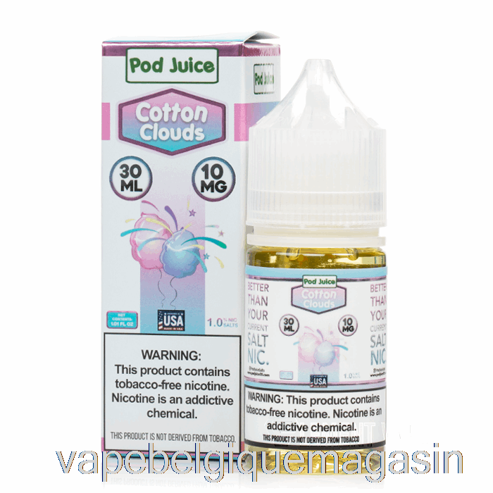 Vape Nuages ​​de Coton Jetables - Pod Juice - 30ml 20mg